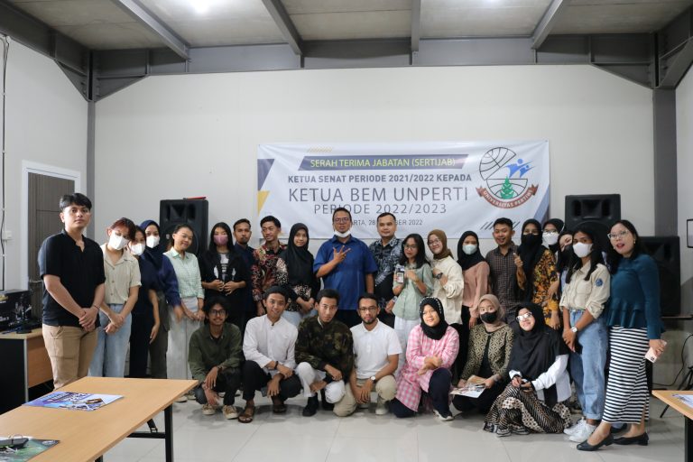Serah Terima Jabatan Badan Eksekutif Mahasiswa Terpilih Unperti Periode 2022/23